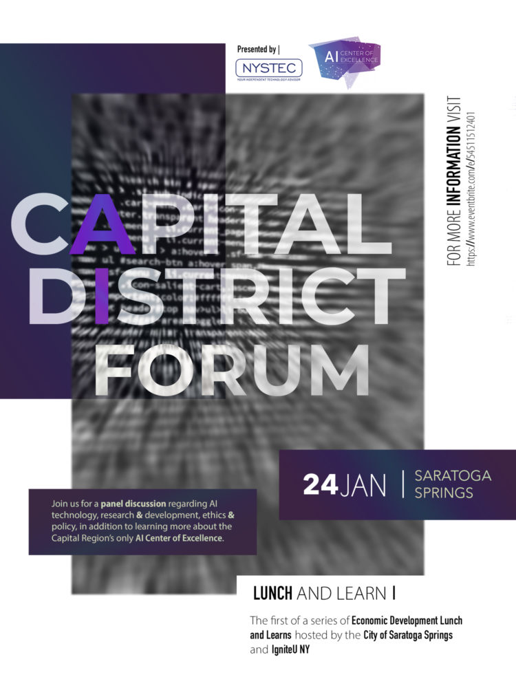 AI Capital District Forum Jan 24 AI Center of Excellence