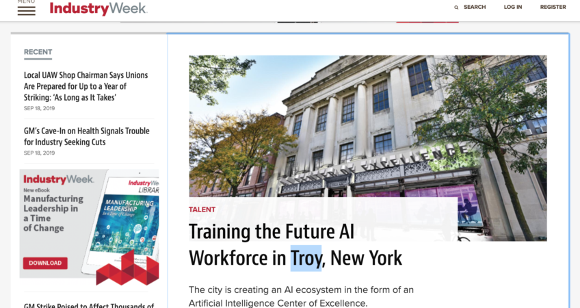 Training the Future AI Workforce in Troy, New York  